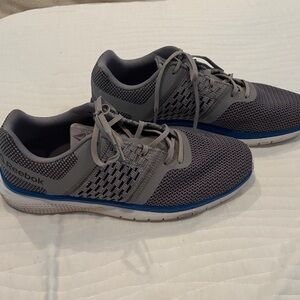 Reebok Men's Gray and Blue Athletic Training Sneakers